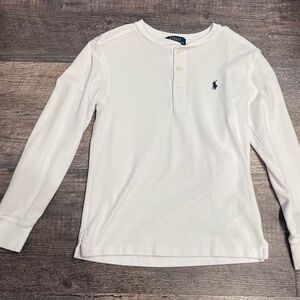 Polo by Ralph Lauren White Kids Long-Sleeve Henley Top
